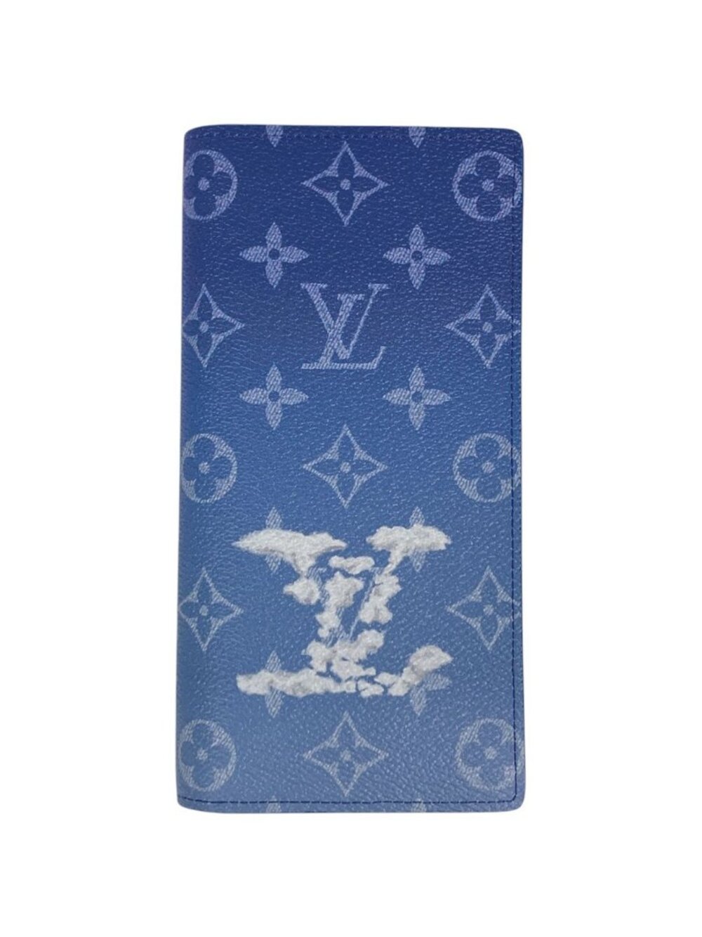 Louis Vuitton Portefeuille Brazza Wallet Monogram Clouds Blue